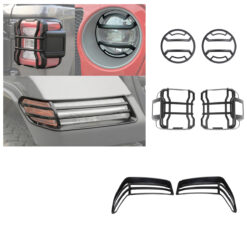 Kit Protetores Proteções de Farol Lanterna Jeep Wrangler Jl