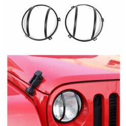 Par de Protetores de Faróis em Aço Jeep Wrangler 2007 a 2018