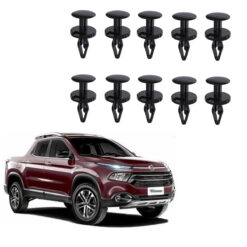 Kit 10 Grampo do Para-Choque Dianteiro Fiat Toro 2016 a 2021