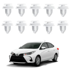 10 Grampos Fixação Forro de Portas Toyota Yaris 2018 a 2024