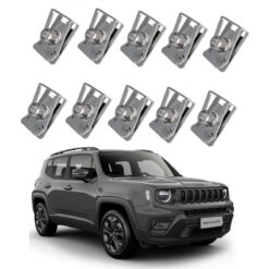 Kit 10 Porcas do Spoiler Lateral Jeep Renegade 2015 a 2021