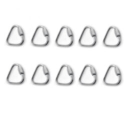 10 Malhas Rápida Aço Zincado 4mm Trava Rosca 3kN Alpen Pass