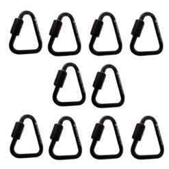 10 Malhas Rápida Aço Carbono Preto c/ Trava 3kN Alpen Pass