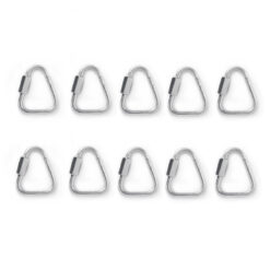 10 Malhas Rápida Aço Zincado 5mm Trava Rosca 6kN Alpen Pass
