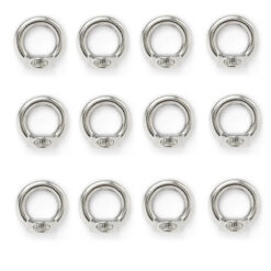 12 Porcas Olhal 12mm Rosca Métrica Aço Inox 316 Alpen Pass
