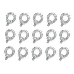 15 Parafusos Olhal Aço Zincado 10mm Rosca Métrica Alpen Pass
