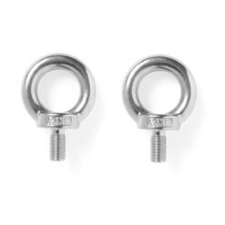 2 Parafusos Olhal Aço Inox 316 Rosca Métrica 12mm Alpen Pass