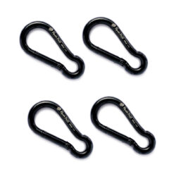 4 Chaveiros Mosquetão em Aço Resistência 360Kgf Alpen Pass