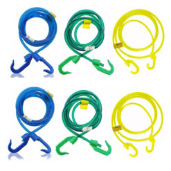 6 Elásticos Extensor Silicone 8 mm de Espessura 1 metro Eqmax