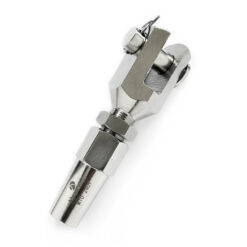 Terminal Garfo em Aço Inox p/ Cabos de 10mm Tipo Forguilha
