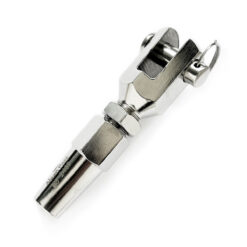 Terminal Garfo em Aço Inox p/ Cabos de 8mm Tipo Forguilha