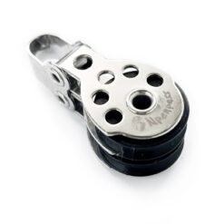 Moitão Náutico Inox Bloco Não Removível Roldana Nylon 25mm