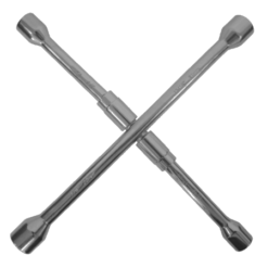 Chave De Roda Cruz Dobrável Universal 4 Bocas 17x19x21x23mm