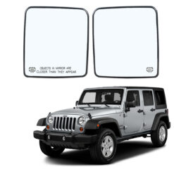 Par de Lentes Base Retrovisor Jeep Wrangler JK 2011 a 2018