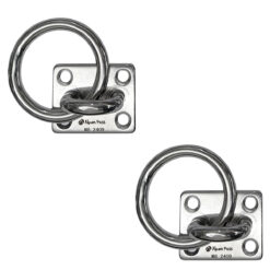 Kit 2 Alças Fixas Base e Argola 8mm Aço Inox 316 Alpen Pass