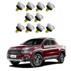 Kit 10 Grampos Presilhas Forro da Porta Diant Tras Fiat Toro