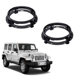 2 Suportes p/ Farol Led 7 Pol Jeep Wrangler Jk 2007 a 2018