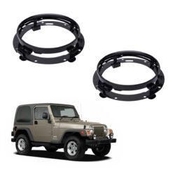 2 Suportes p/ Farol Led 7 Pol Jeep Wrangler TJ 1997 a 2006