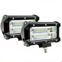 Par Farol Led Auxiliar 7D Retangular 72 Watts Cada Off Road