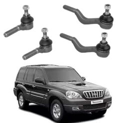 Kit 4 Terminais Direção Esq Dir Hyundai Terracan 2001 a 2006