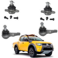 Kit 4 Pivô de Suspensão L200 Triton 3.2 Diesel 2008 a 2016
